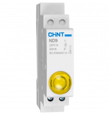 Лампа сигнальная Chint ND9-1/y 230 В IP40 желтая (594118)
