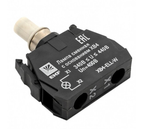 Лампа сменная EKF PROxima ХВ4 10х32х39 мм 400 В IP40 с основанием пластиковая белая (XB4-ELL-W) Лампа сменная EKF PROxima ХВ4 10х32х39 мм 400 В IP40 с основанием пластиковая белая (XB4-ELL-W)