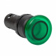 Кнопка грибок EKF PROxima SW2C-MD 230 В 1NO IP54 без фиксации с подсветкой зеленая (sw2c-md-gg-24)