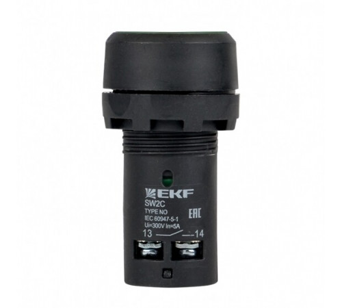 Кнопка плоская EKF PROxima SW2C-11 230 В IP54 с фиксацией зеленая (sw2c-11f-g) Кнопка плоская EKF PROxima SW2C-11 230 В IP54 с фиксацией зеленая (sw2c-11f-g)