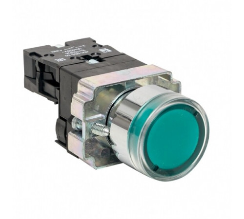 Кнопка плоская EKF PROxima ВА31 230 В IP40 без фиксации с подсветкой зеленая (xb2-bw31-230) Кнопка плоская EKF PROxima ВА31 230 В IP40 без фиксации с подсветкой зеленая (xb2-bw31-230)