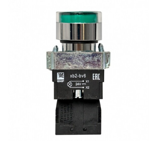 Кнопка плоская EKF PROxima ВА31 24 В IP40 без фиксации с подсветкой зеленая (xb2-bw31-24) Кнопка плоская EKF PROxima ВА31 24 В IP40 без фиксации с подсветкой зеленая (xb2-bw31-24)