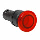 Кнопка грибок EKF PROxima SW2C-MD 230 В 1NC IP54 без фиксации с подсветкой красная (sw2c-md-rr)