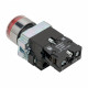 Кнопка плоская EKF PROxima ВА42 24 В IP40 без фиксации с подсветкой красная (xb2-bw42-24)