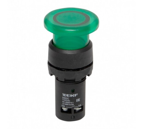 Кнопка грибок EKF PROxima SW2C-MD 230 В 1NO IP54 без фиксации с подсветкой зеленая (sw2c-md-gg) Кнопка грибок EKF PROxima SW2C-MD 230 В 1NO IP54 без фиксации с подсветкой зеленая (sw2c-md-gg)