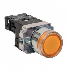 Кнопка плоская EKF PROxima ВА51 230 В IP40 без фиксации с подсветкой желтая (xb2-bw51-230)
