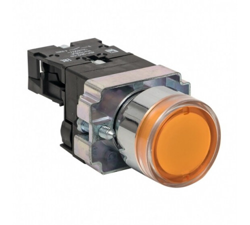 Кнопка плоская EKF PROxima ВА51 230 В IP40 без фиксации с подсветкой желтая (xb2-bw51-230) Кнопка плоская EKF PROxima ВА51 230 В IP40 без фиксации с подсветкой желтая (xb2-bw51-230)