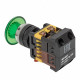 Кнопка грибок EKF PROxima AELA-22 230 В 1NO+1NC IP40 без фиксации с подсветкой зеленая (pbn-aela-1g-220)