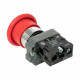 Кнопка грибок EKF PROxima ВС42 230 В 1NC IP65 без фиксации красная (xb2-bc42-65)