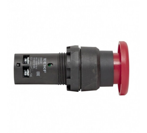 Кнопка грибок EKF PROxima SW2C-11MZ 230 В 1NO+1NC IP54 с фиксацией красная (sw2c-mz-r)
