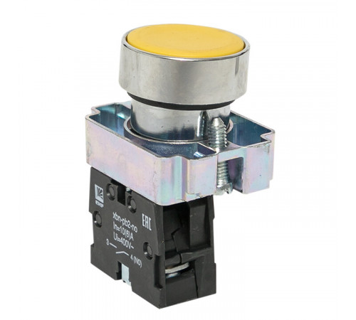 Кнопка EKF PROxima BA51 230 В IP40 металлическая желтая (xb2-ba51) Кнопка EKF PROxima BA51 230 В IP40 металлическая желтая (xb2-ba51)