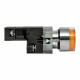 Кнопка плоская EKF PROxima ВА51 230 В IP65 без фиксации с подсветкой желтая (xb2-bw51-230-65)