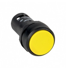 Кнопка плоская EKF PROxima SW2C-11 230 В IP54 с фиксацией желтая (sw2c-11f-y)