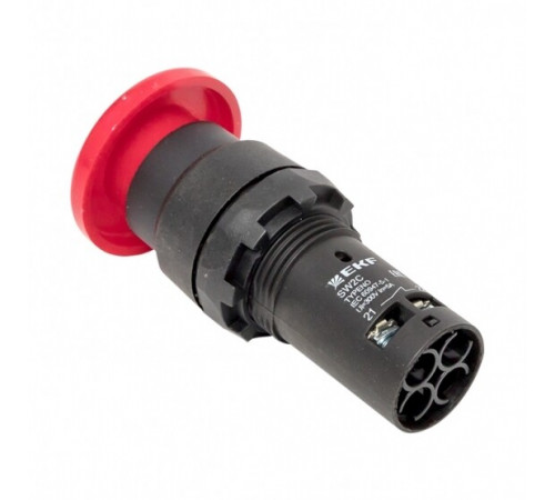 Кнопка грибок EKF PROxima SW2C-11MZ 230 В 1NO+1NC IP54 с фиксацией красная (sw2c-mz-r)