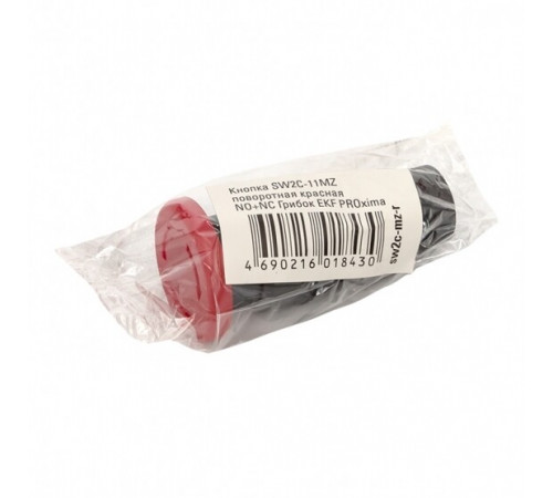 Кнопка грибок EKF PROxima SW2C-11MZ 230 В 1NO+1NC IP54 с фиксацией красная (sw2c-mz-r)