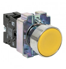 Кнопка EKF PROxima BA51 230 В IP40 металлическая желтая (xb2-ba51)