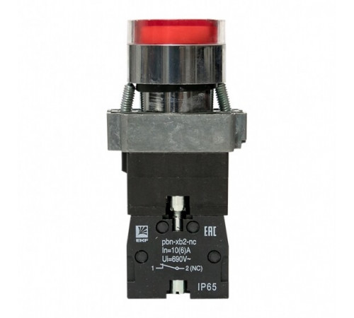 Кнопка плоская EKF PROxima ВА42 230 В IP65 без фиксации с подсветкой красная (xb2-bw42-230-65) Кнопка плоская EKF PROxima ВА42 230 В IP65 без фиксации с подсветкой красная (xb2-bw42-230-65)