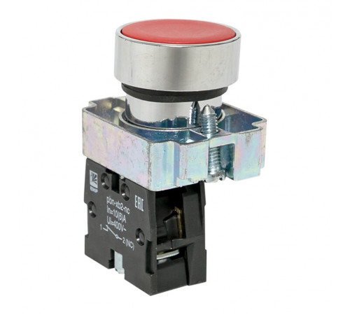 Кнопка EKF PROxima BA42 230 В IP40 металлическая красная (xb2-ba42)
