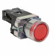 Кнопка плоская EKF PROxima ВА42 230 В IP40 без фиксации с подсветкой красная (xb2-bw42-230)