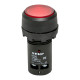 Кнопка плоская EKF PROxima SW2C-10D 230 В IP54 без фиксации с подсветкой красная (sw2c-md-r)