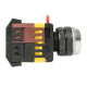 Кнопка плоская EKF PROxima ABLFS-22 230 В IP40 без фиксации с подсветкой красная (ablfs-22-r)