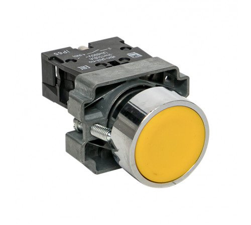 Кнопка EKF PROxima BA51 230 В IP65 металлическая желтая (xb2-ba51-65)