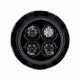 Кнопка плоская EKF PROxima SW2C-11 230 В IP54 с фиксацией желтая (sw2c-11f-y)