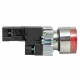 Кнопка плоская EKF PROxima ВА42 24 В IP40 без фиксации с подсветкой красная (xb2-bw42-24)