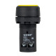 Кнопка плоская EKF PROxima SW2C-11 230 В IP54 с фиксацией желтая (sw2c-11f-y)