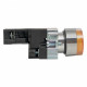 Кнопка плоская EKF PROxima ВА51 230 В IP40 без фиксации с подсветкой желтая (xb2-bw51-230)