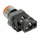 Кнопка плоская EKF PROxima ВА51 230 В IP65 без фиксации с подсветкой желтая (xb2-bw51-230-65)