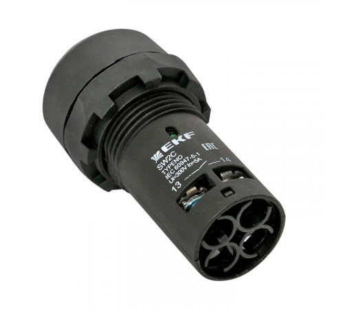 Кнопка плоская EKF PROxima SW2C-10D 230 В IP54 без фиксации с подсветкой желтая (sw2c-md-y)