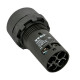Кнопка плоская EKF PROxima SW2C-10D 230 В IP54 без фиксации с подсветкой желтая (sw2c-md-y)