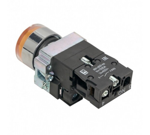 Кнопка плоская EKF PROxima ВА51 230 В IP40 без фиксации с подсветкой желтая (xb2-bw51-230) Кнопка плоская EKF PROxima ВА51 230 В IP40 без фиксации с подсветкой желтая (xb2-bw51-230)