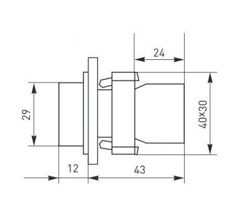 Кнопка плоская EKF PROxima ВА42 230 В IP40 без фиксации с подсветкой красная (xb2-bw42-230) Кнопка плоская EKF PROxima ВА42 230 В IP40 без фиксации с подсветкой красная (xb2-bw42-230)