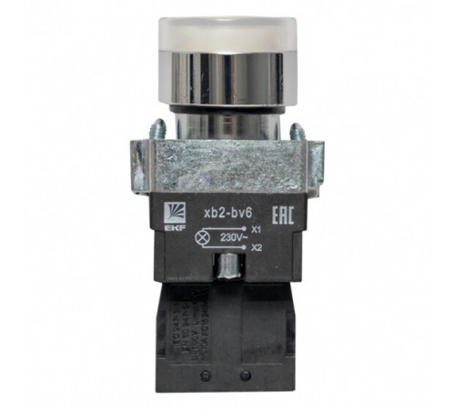 Кнопка плоская EKF PROxima ВА51 230 В IP40 без фиксации с подсветкой белая (xb2-bw21-230) Кнопка плоская EKF PROxima ВА51 230 В IP40 без фиксации с подсветкой белая (xb2-bw21-230)