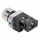 Кнопка плоская EKF PROxima BA21 24 В IP40 без фиксации с подсветкой белая (xb2-bw21-24)