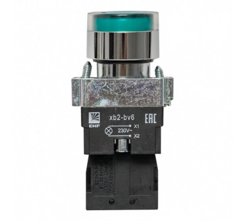 Кнопка плоская EKF PROxima ВА31 230 В IP40 без фиксации с подсветкой зеленая (xb2-bw31-230) Кнопка плоская EKF PROxima ВА31 230 В IP40 без фиксации с подсветкой зеленая (xb2-bw31-230)
