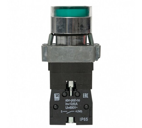 Кнопка плоская EKF PROxima ВА31 230 В IP65 без фиксации с подсветкой зеленая (xb2-bw31-230-65) Кнопка плоская EKF PROxima ВА31 230 В IP65 без фиксации с подсветкой зеленая (xb2-bw31-230-65)