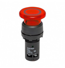 Кнопка грибок EKF PROxima SW2C-MD 230 В 1NC IP54 без фиксации с подсветкой зеленая (10 шт.) (sw2c-md-rr-24)