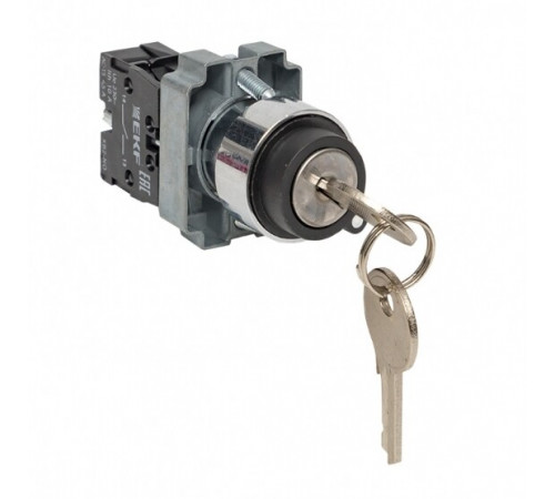 Переключатель EKF PROxima BG61 660 В 1NO IP65 2P без фиксации с замком черный (xb2-bg61) Переключатель EKF PROxima BG61 660 В 1NO IP65 2P без фиксации с замком черный (xb2-bg61)