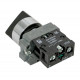 Переключатель EKF PROxima 230 В 1NO IP40 2P с фиксацией черный (xb2-bd21-65)