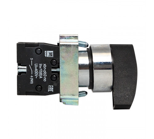 Переключатель EKF PROxima 230 В 1NO IP40 2P с фиксацией черный (xb2-bj21)