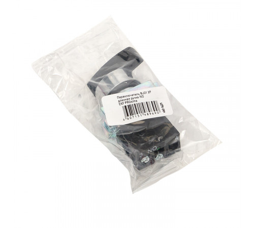 Переключатель EKF PROxima 230 В 1NO IP40 2P с фиксацией черный (xb2-bj21)
