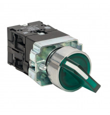 Переключатель EKF PROxima BD33 220 В 1NO+1NC IP40 3P с фиксацией с подсветкой зеленый (xb2-bk33-g-230)