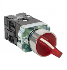Переключатель EKF PROxima BD33 220 В 1NO+1NC IP40 3P с фиксацией с подсветкой красный (xb2-bk33-r-230)