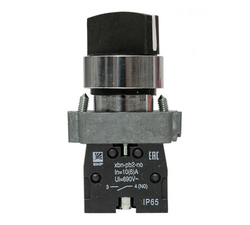 Переключатель EKF PROxima 230 В 1NO IP40 2P с фиксацией черный (xb2-bd21-65) Переключатель EKF PROxima 230 В 1NO IP40 2P с фиксацией черный (xb2-bd21-65)
