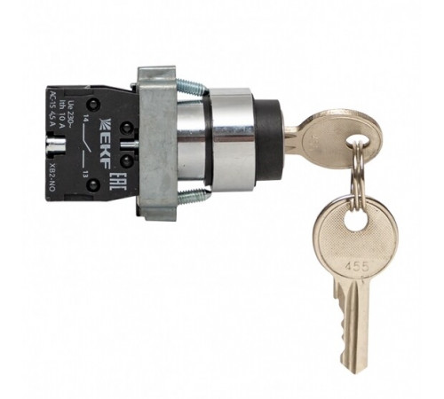 Переключатель EKF PROxima BG61 660 В 1NO IP65 2P без фиксации с замком черный (xb2-bg61) Переключатель EKF PROxima BG61 660 В 1NO IP65 2P без фиксации с замком черный (xb2-bg61)