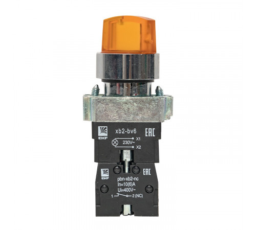 Переключатель EKF PROxima BD33 220 В 1NO+1NC IP40 3P с фиксацией с подсветкой желтый (xb2-bk33-y-230) Переключатель EKF PROxima BD33 220 В 1NO+1NC IP40 3P с фиксацией с подсветкой желтый (xb2-bk33-y-230)