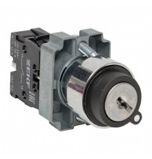 Переключатель EKF PROxima BG21 660 В 1NO IP65 2P с фиксацией с замком черный (xb2-bg21)